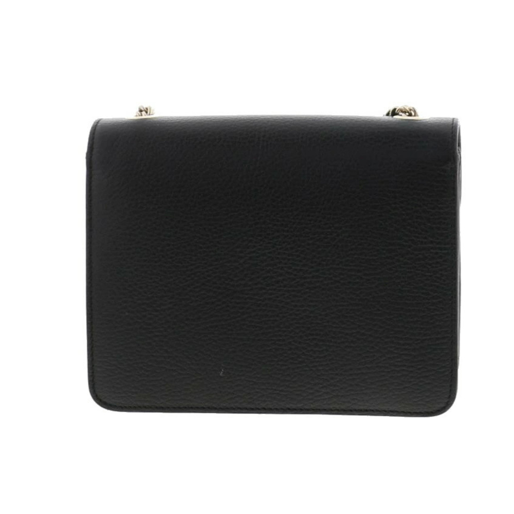 GUCCI Interlocking Chain Shoulder Bag Messenger Black B - Picture 3 of 6